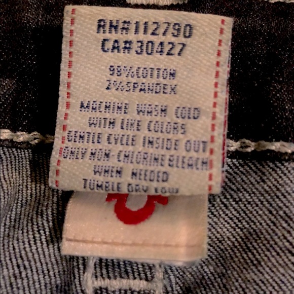 True Religion jeans size 17 Hi-Rise boot cut - Picture 3 of 6